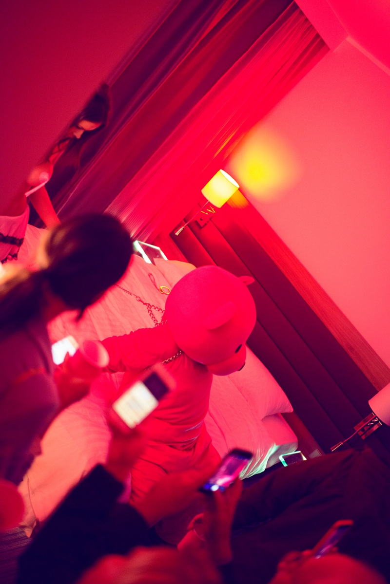 Pink Bear at the Moxy